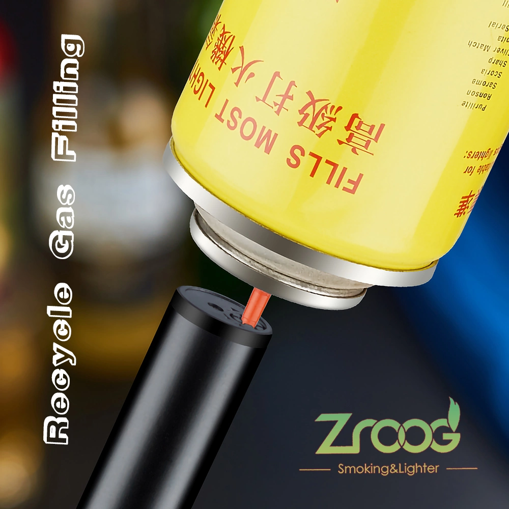 Cool Gadgets Encendedor Refillable Butane Gas Torch Jet Cigarette Lighter for Smoking