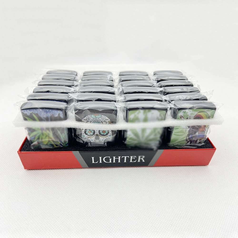 Custom Flint Metal Windproof Kerosene Oil Cigarette Lighter