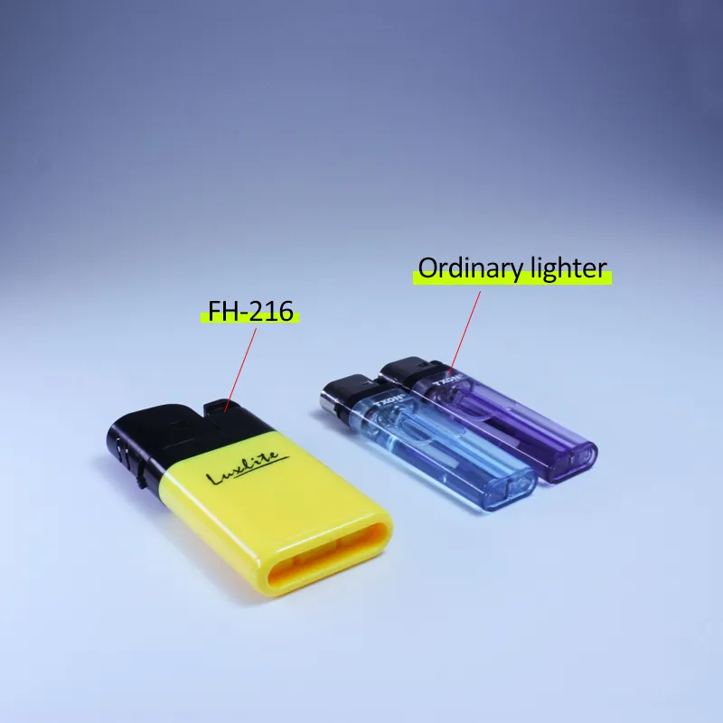 Custom Mini Disposable Flint Flame Lighter Refillable Plastic with Logo Packing for Kitchen Candle BBQ or Giveaways