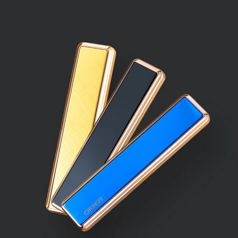 Fashion Slim USB Electric Recharge Lighter Classic Windphoof USB Lighter