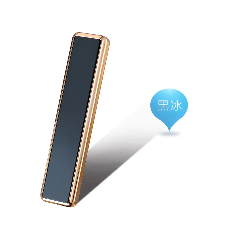 Fashion Slim USB Electric Recharge Lighter Classic Windphoof USB Lighter