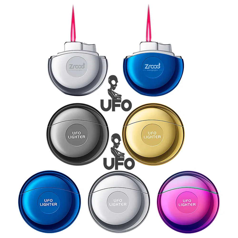 Lighters Industrial Minimalist Torch Open Flame Red Classic Modern Custom Lighter