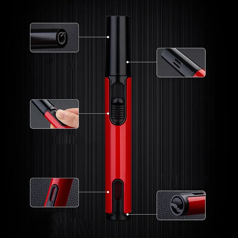 Long Strip Mini Portable Direct Injection Lighter Gas Ignitor Use for Outdoor Barbecue, Kitchen Utensils