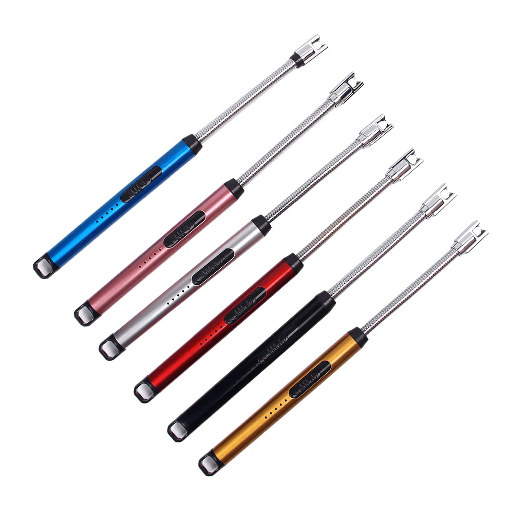 Online Flame Adjustable USB Lighter Outdoor Portable Jet Lighters New Arc Plasma Lighter