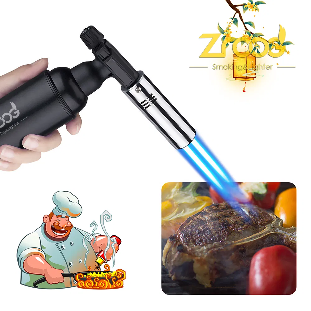 Premium Cigarette Smoke Flame Gun Torch Blow Lighters Custom Windproof