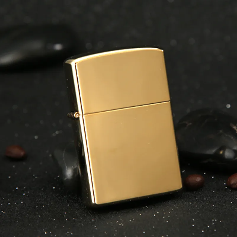Promotional High Quality Custom Logo Windproof Flint Zinc Alloy Oil Lighter