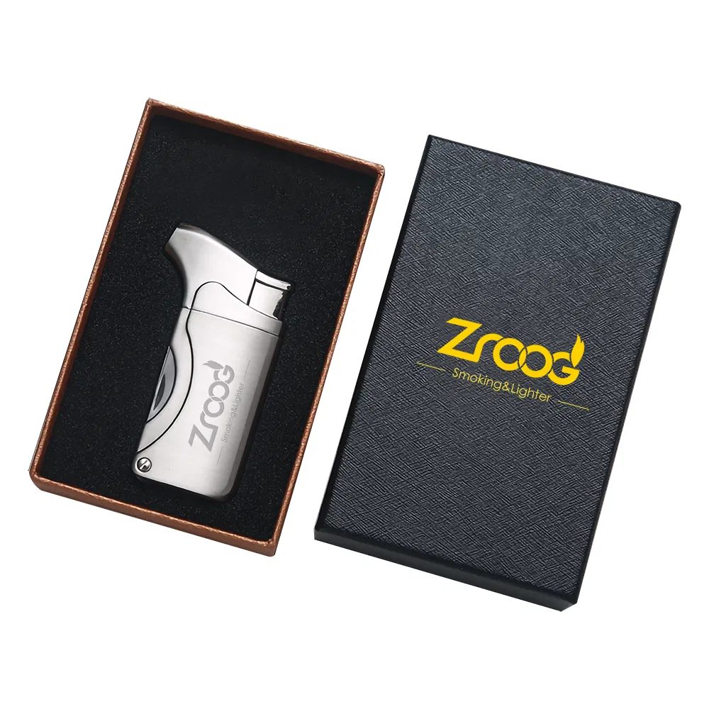 Urgrette 4 in 1 Pipe Lighter Refillable Butane Lighter Angled Soft Flames Lighter with 4 Pipe Cleaner Tools Multifunctional Gas Lighter for Camping Grill Candle