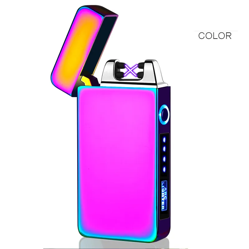 USB Custom Double Arc Rechargeable USB Lighter From China USB Dual Arc Lighter OEM Factory Fren Manufacturer
