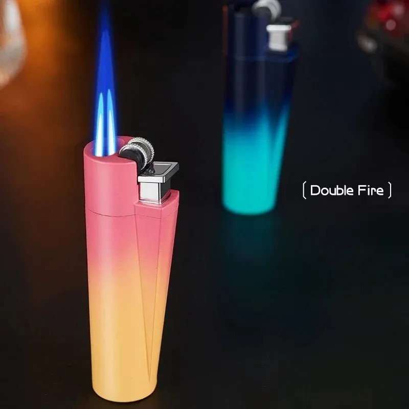 Wanchuang Mini Portable Dual Flame Colorful Lighter Wholesale Custom Cigar Accessories