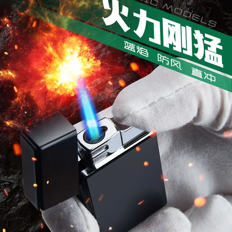 Wholesale Price Butane Refillable Lighters Branded Cigarette Pipe Flame Torch Lighter with Custom Logo